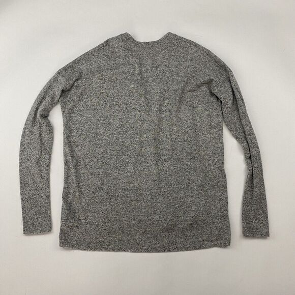 American Eagle Soft & Sexy Plush Gray V-Neck Button-Down Shirt Dolman Sleeve XXS - Picture 10 of 10